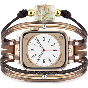 NEW Multilayer Leather Bracelet Apple Watch Band